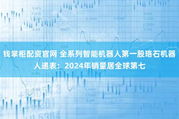 钱掌柜配资官网 全系列智能机器人第一股珞石机器人递表：2024年销量居全球第七