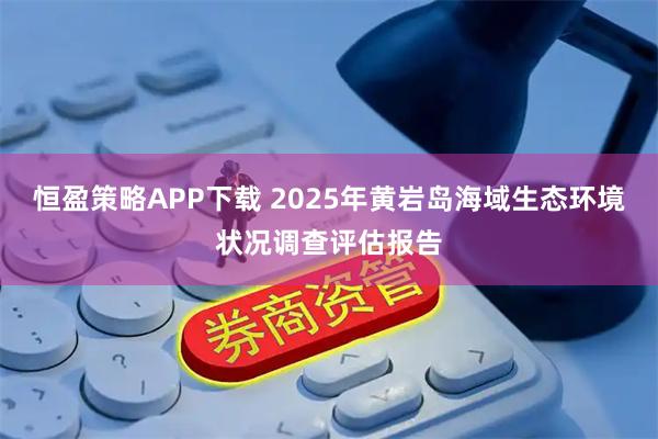 恒盈策略APP下载 2025年黄岩岛海域生态环境状况调查评估报告